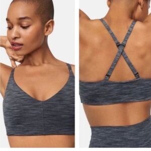 Outdoor Voices Flow FreeForm Bralette in Grey